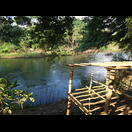 Das einzige Mal, dass wir den Wang, durch dessen Tal wir heute fuhren, zu Gesicht bekamen